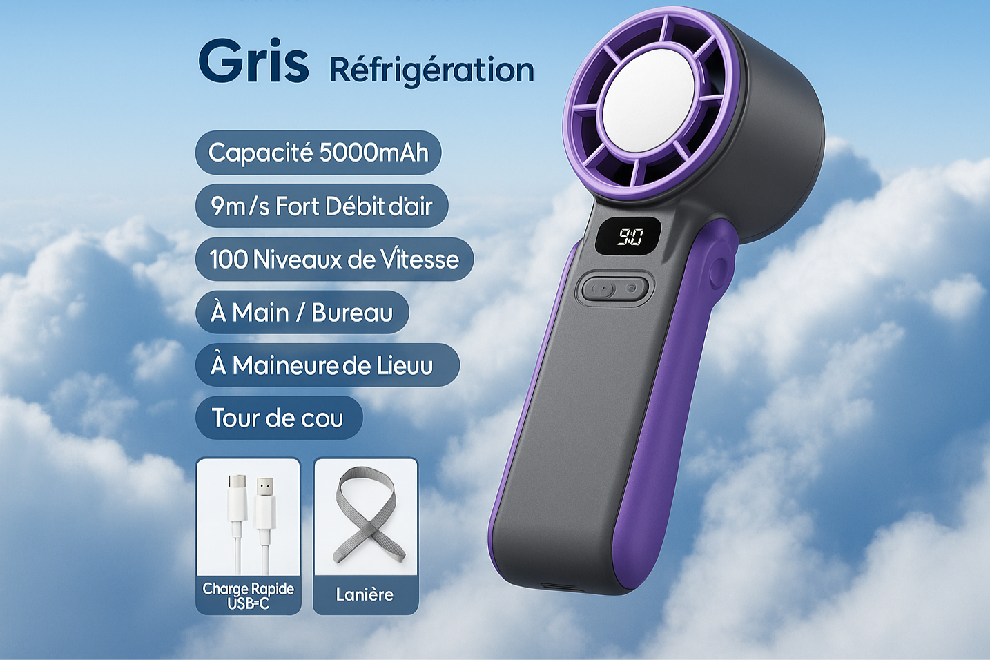 Ventilateur Turbo portatif