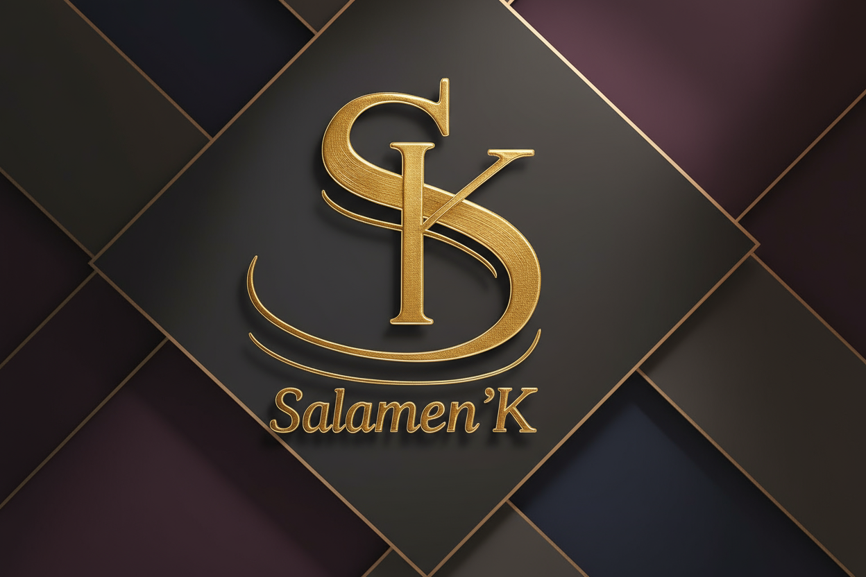 Logo Salamen'K avec fond moderne