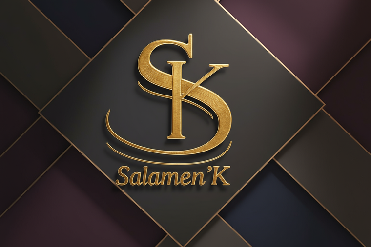Logo Salamen'K avec fond moderne